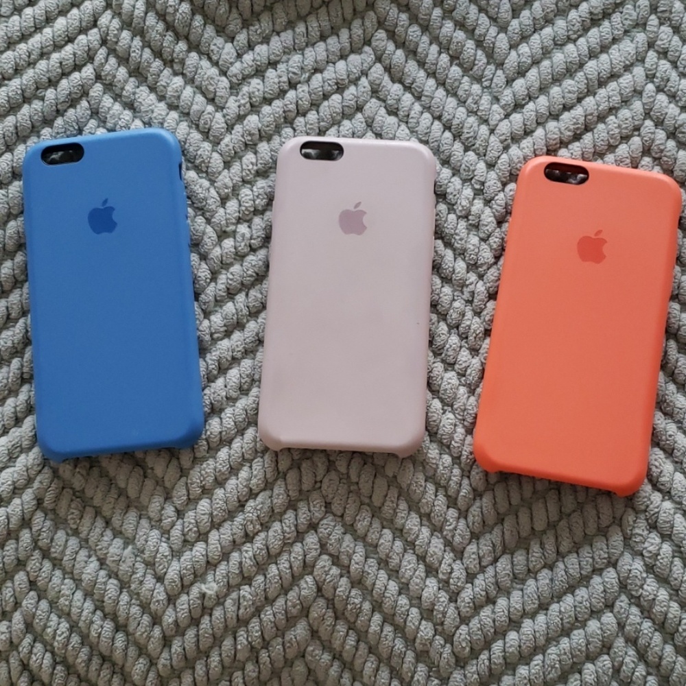 Bundle of 3 iPhone 6S Apple Silicone Cases